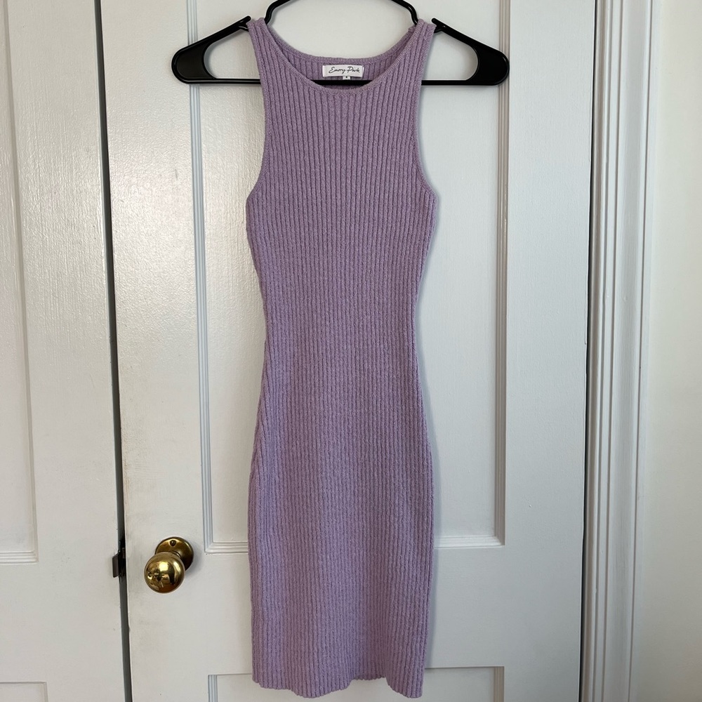 Emory Park Lilac Knit Bodycon Dress